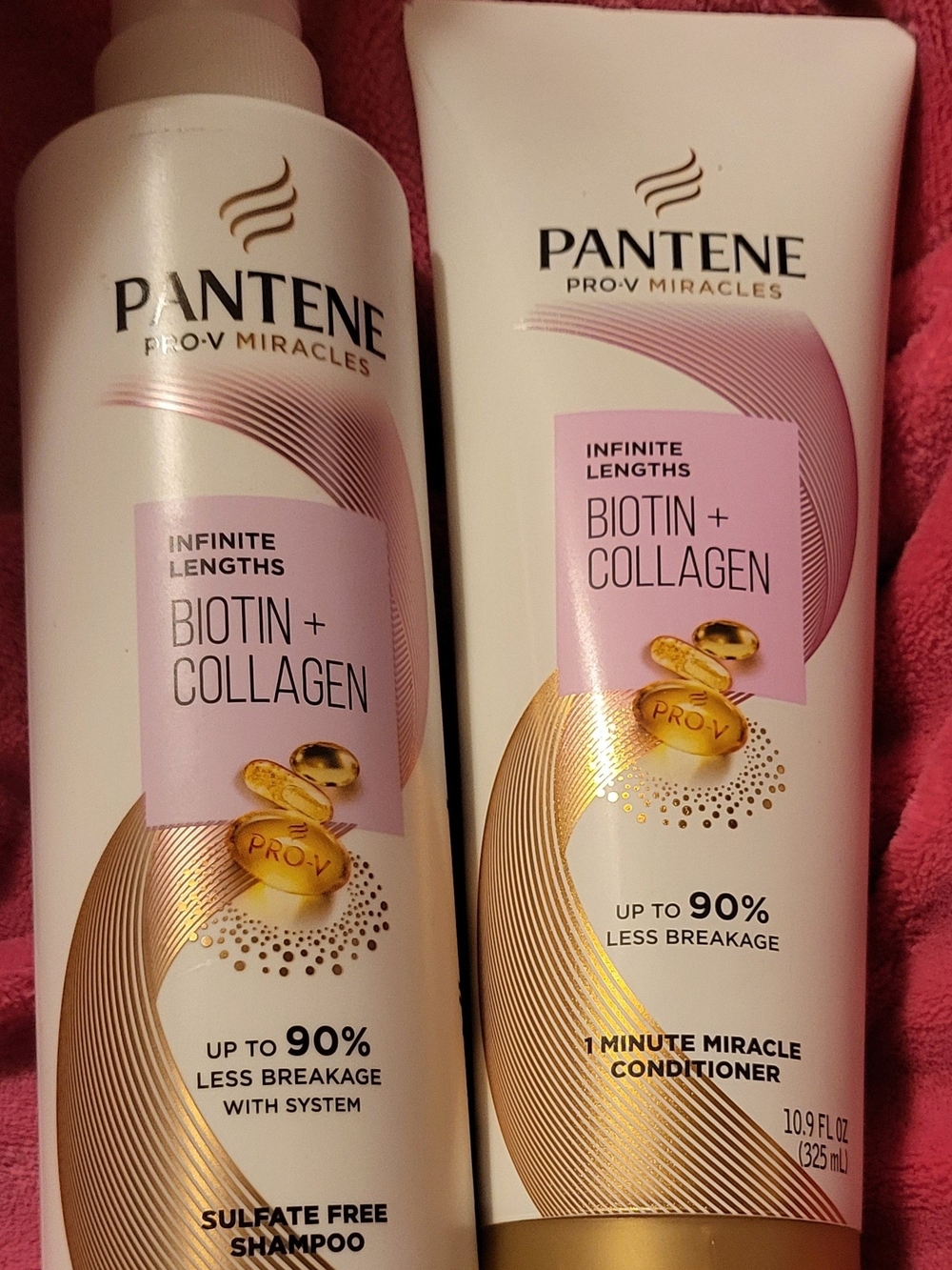 Biotin + Collagen Infinite Lengths Shampoo & Conditioner - Pink